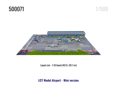  LCY Model Airport - Mini version (A4 Airport 1:500)