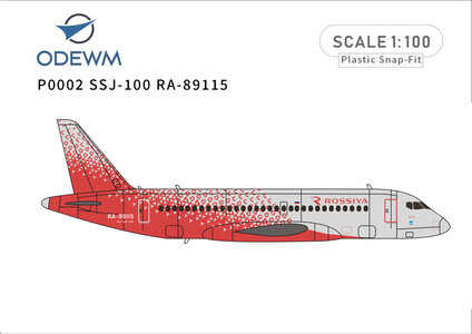Rossiya Sukhoi Superjet 100 (ODEWM 1:100)