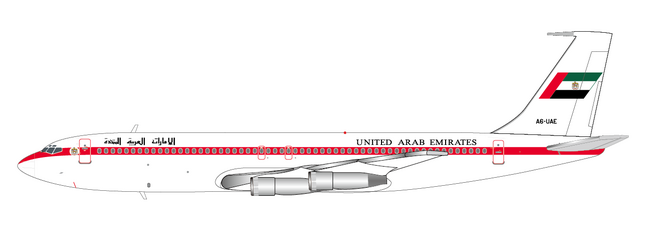 United Arab Emirates Amiri Flight Boeing 707-300 (JC Wings 1:400)