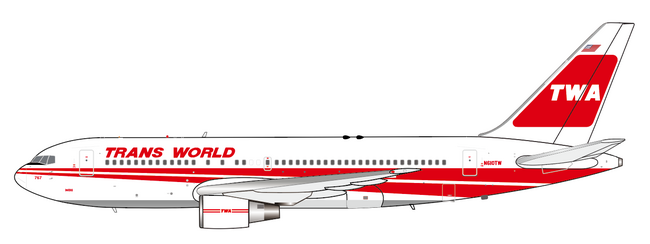 TWA Trans World Airlines Boeing 767-200ER (JC Wings 1:400)