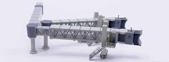  Air Passenger Bridge for B747 (Transparent) (JC Wings 1:400)