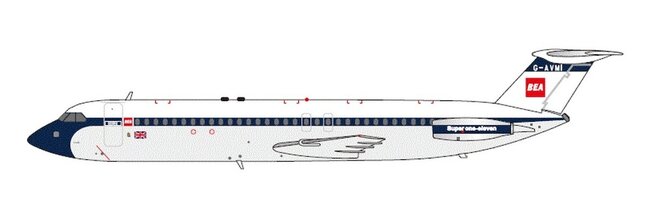 BEA - British European Airways BAC 111-510ED One-Eleven (ARD 1:200)