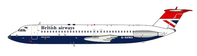 British Airways BAC 111-528FL One-Eleven (ARD 1:200)