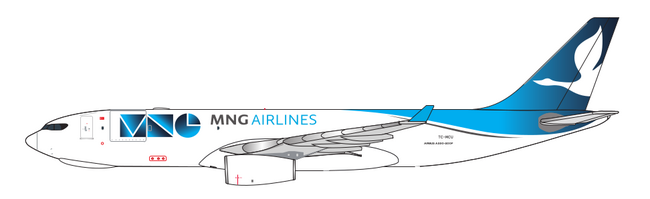 MNG Airlines Airbus A330-200F (Aether Model 1:500)