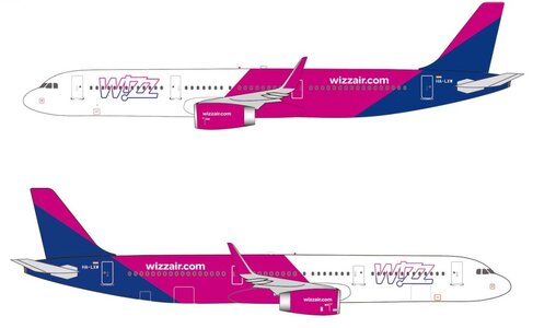 Wizzair Airbus A321 (Herpa Wings 1:500)