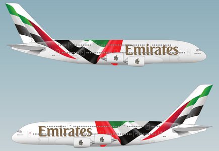 Emirates Airbus A380 (PPC 1:200)