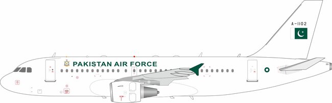 Pakistan Air Force Airbus A319-112 (Inflight200 1:200)
