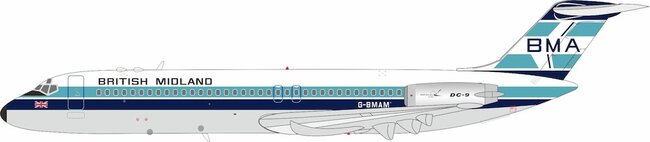 BMA - British Midland Airways McDonnell Douglas DC-9-32 (Inflight200 1:200)