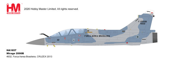 Brazilian Air Force Mirage 2000B (Hobby Master 1:72)