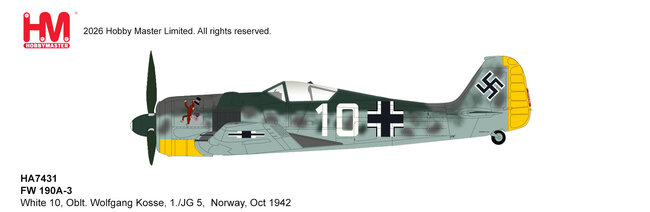 Luftwaffe Focke-Wulf Fw 190A-3 (Hobby Master 1:72)