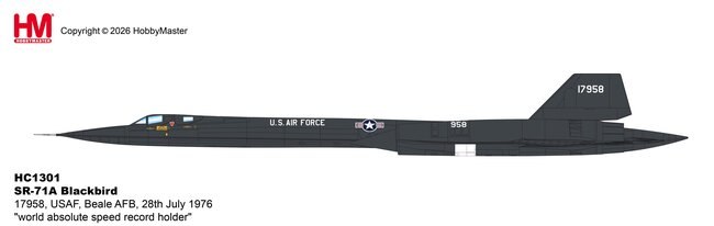 US Air Force Lockheed SR-71A Blackbird (Hobby Master 1:72)