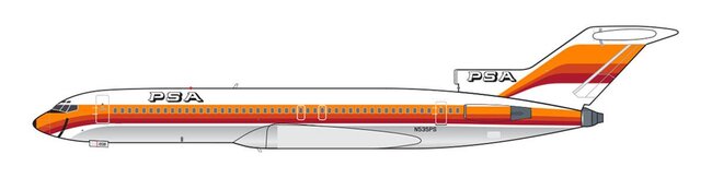 PSA Boeing 727-200 (V1:400 1:400)