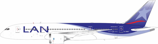 LAN Airlines Boeing 787-8 (B Models 1:200)