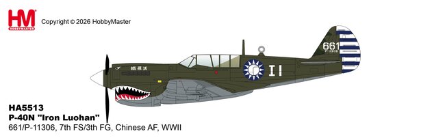 Chinese Air Force Curtiss P-40N Warhawk (Hobby Master 1:72)