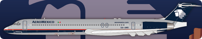 AeroMexico McDonnell Douglas MD-88 (Other (JetX) 1:200)