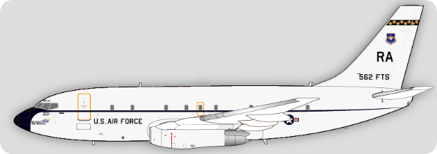 US Air Force Boeing T-43A (737-200) (Other (JetX) 1:200)