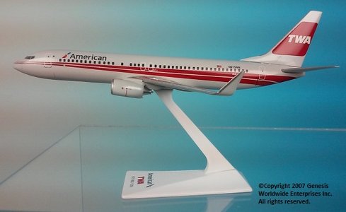 American/TWA Boeing 737-800 (Flight Miniatures 1:200)