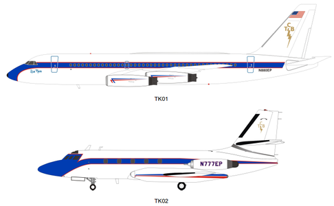 Elvis Presley - Convair 880, Lockheed L-1329 JetStar (Inflight200 1:200)