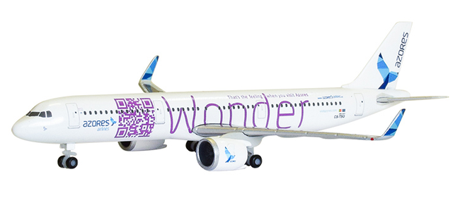 Azores Airlines Airbus A321neo (Herpa Wings 1:500)