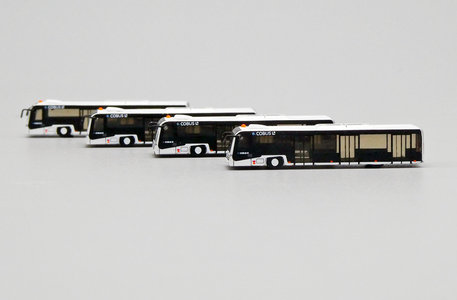  Airport Bus Set ( e.Cobus ) Set of 4 (Fantasy Wings 1:400)