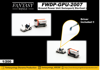 Swissport Ground Power Unit Set (Fantasy Wings 1:200)