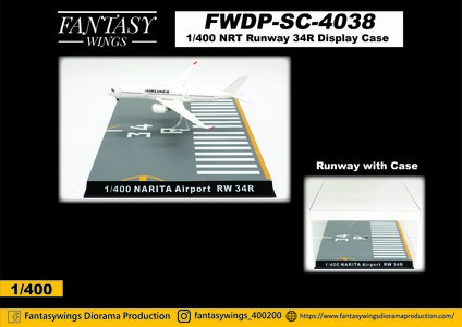  Narita Airport Runway 34R Display Case (Fantasy Wings 1:400)