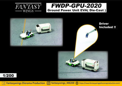 Eva Air Ground Power Unit (Fantasy Wings 1:200)