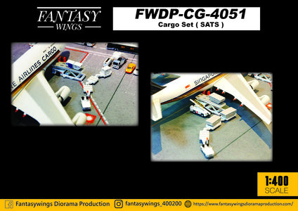 SATS Ground Handling Cargo Set (Fantasy Wings 1:400)