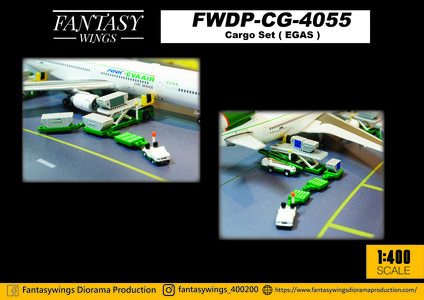 EGAS Ground Handling Cargo Set (Fantasy Wings 1:400)