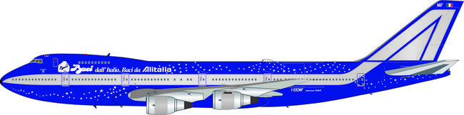 Alitalia - Boeing 747-243BM (B Models 1:200)