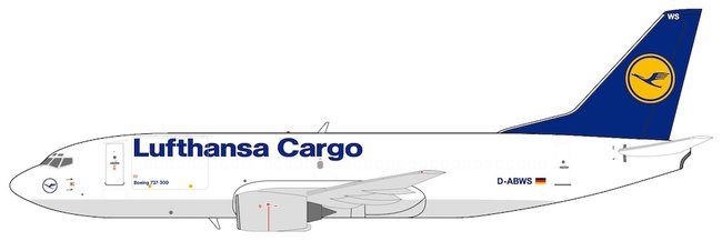 Lufthansa Cargo Boeing 737-300SF (Panda Models 1:400)
