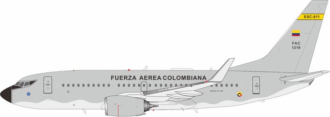 Colombia Air Force Boeing 737-732 (Inflight200 1:200)