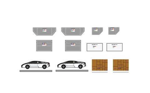 Fedex Cargo Container Set (Fantasy Wings 1:400)