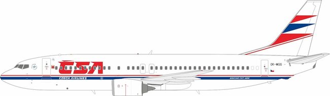 CSA Czech Airlines Boeing 737-4Y0 (Inflight200 1:200)