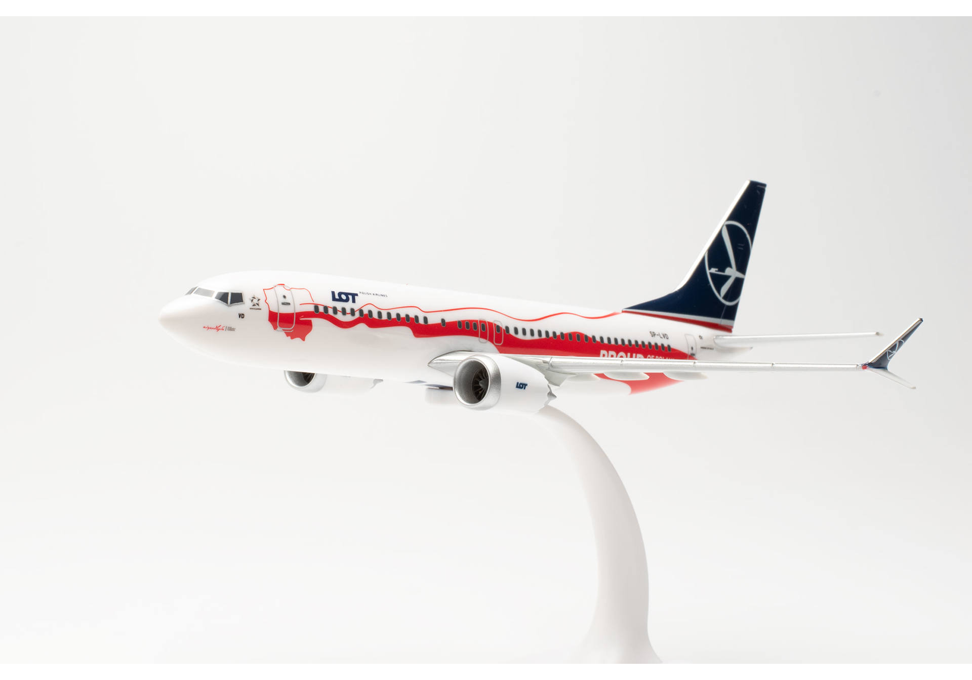 herpa Snap-Fit modèle d'avion Air New Zealand DHC-8-300 - All Black Livery – ZK-NEM, Miniature à l'échelle 1:100, pièce de Collection, modèle avec Support, Plastique