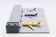  Airport Cargo Terminal Display Case with Apron and 3 Aircraft Models (JC Wings 1:400)