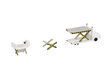  Container Loader, white (2 pcs.) (Herpa Wings 1:500)