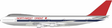 Northwest Orient Airlines - Boeing 747-151 (B Models 1:200)