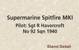 RAF Supermarine Spitfire MkI (Oxford Aviation 1:72)