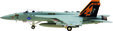 US Navy - McDonnell Douglas F/A-18E Hornet (Hogan 1:200)