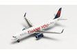 Delta Air Lines Airbus A321 (Herpa Wings 1:500)