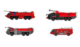  - Airport Fire Truck Set (Fantasy Wings 1:400)